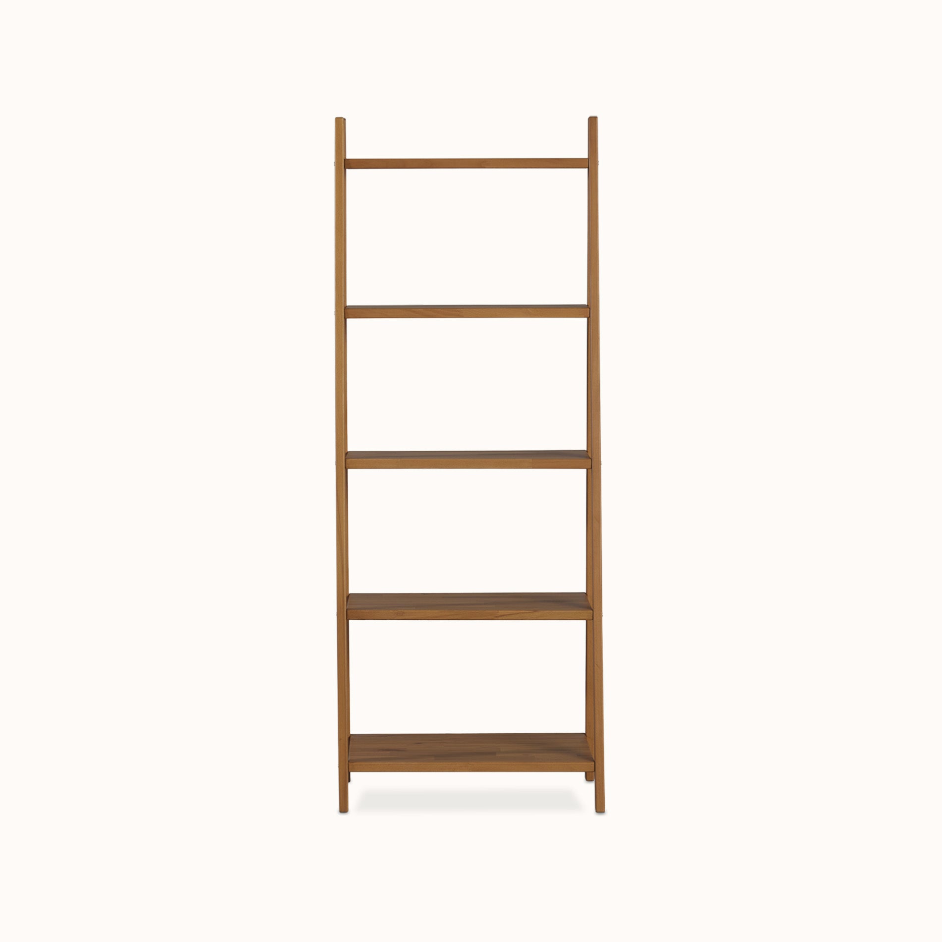 Kayın Masif Ahşap Merdiven Kitaplık