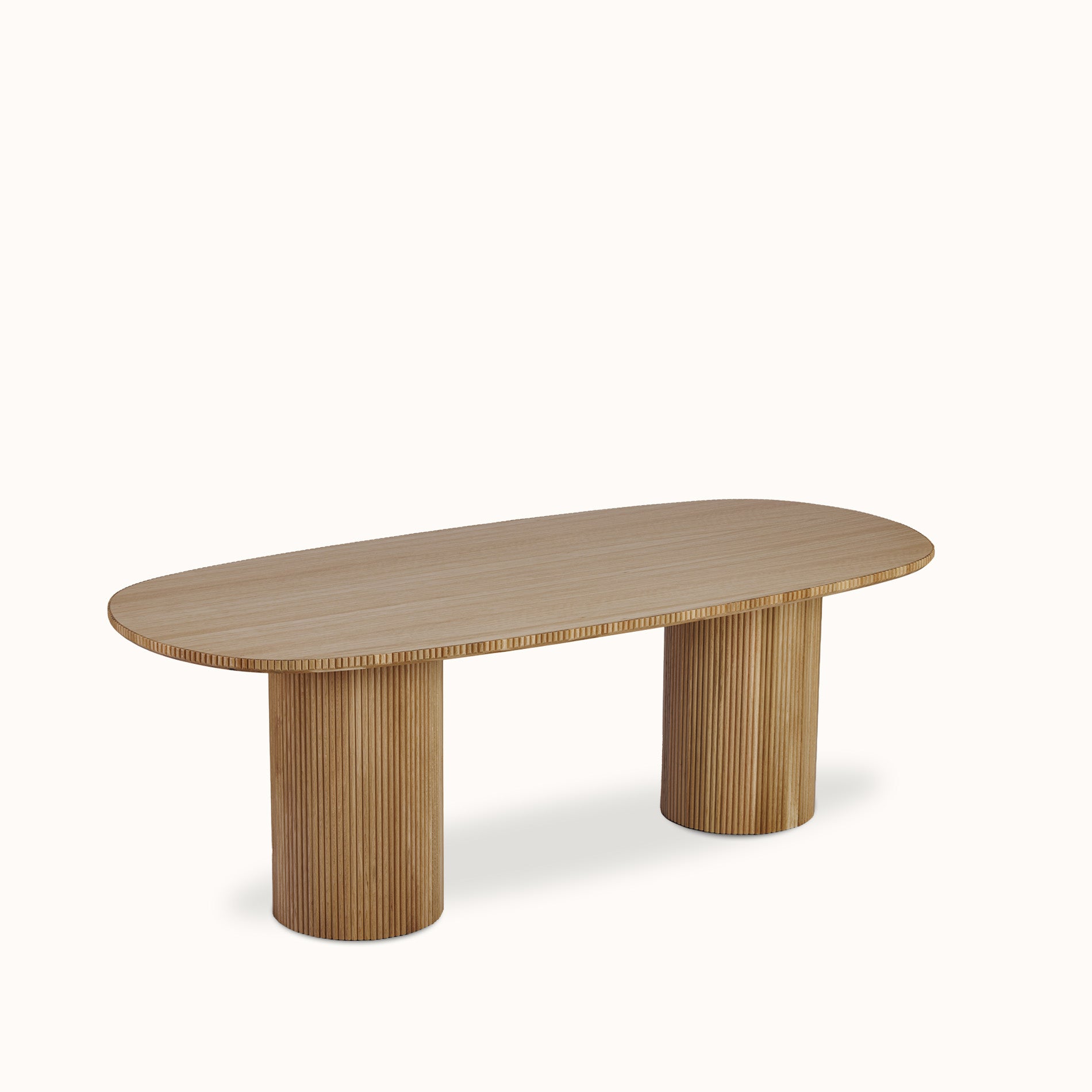 Fuga Ahşap Oval Yemek Masası 180 cm