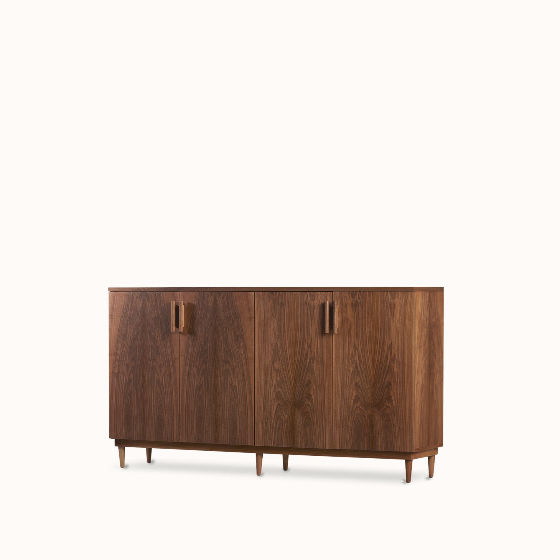 Malin Ahşap Ceviz Renk 4 Kapaklı Konsol 200 cm