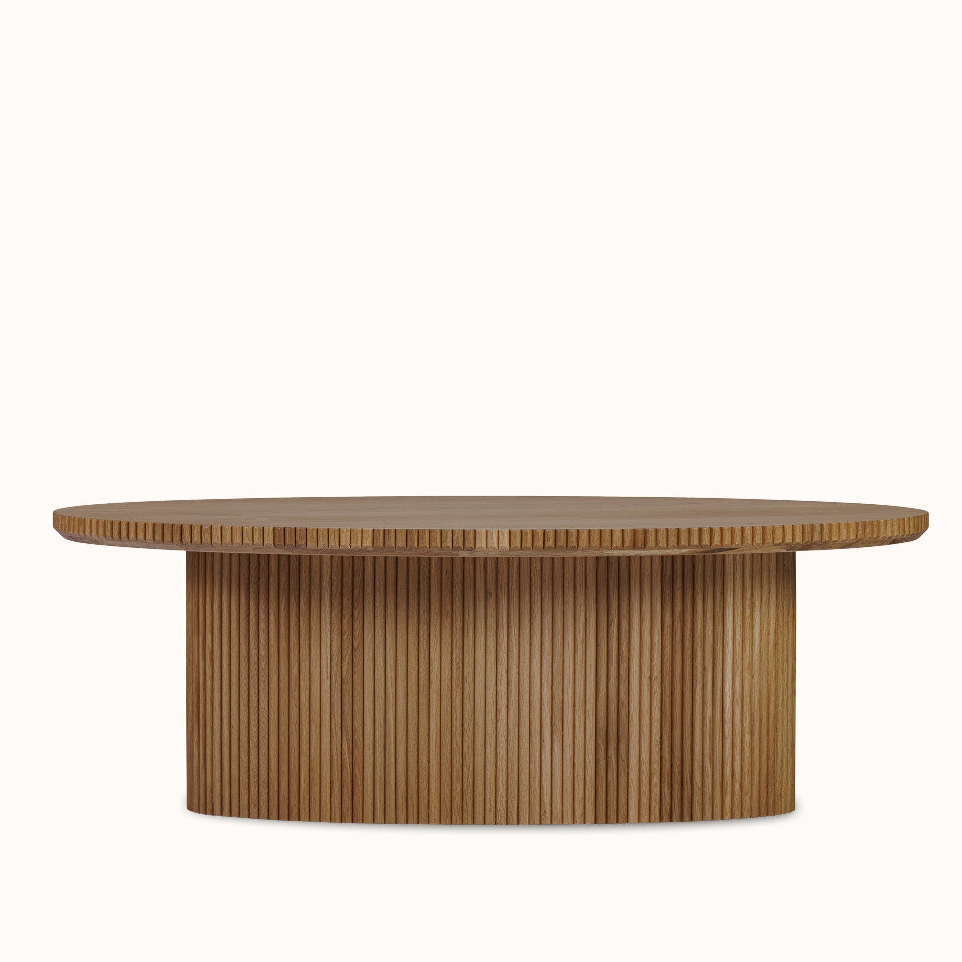 Fuga Ahşap Oval Sehpa 120 cm